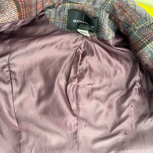 Moda International for Victoria's Secret Wool Pea Coat, Purple, Size XS - Picture 13 of 14